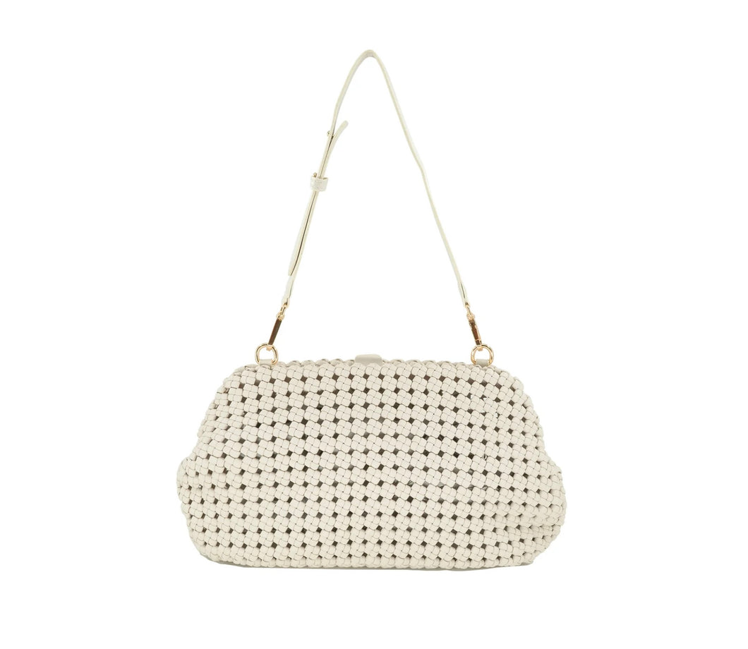 Braided Weave Clutch with strap