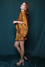 Load image into Gallery viewer, Gilded Viper Satin Slouchy One Shoulder Dress
