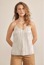 Load image into Gallery viewer, Pleated Metallic V-Neck Cami Top
