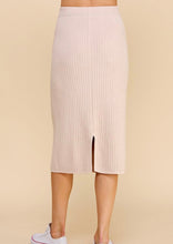 Load image into Gallery viewer, Ribbed Midi Sweater Skirt
