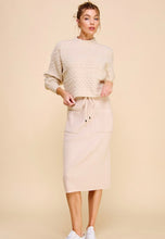 Load image into Gallery viewer, Ribbed Midi Sweater Skirt
