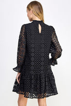 Load image into Gallery viewer, Eyelet Long Sleeve Dress
