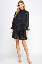 Load image into Gallery viewer, Eyelet Long Sleeve Dress
