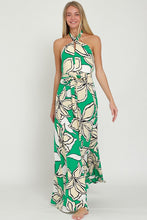 Load image into Gallery viewer, HALTER BACKLESS WRAP MAXI DRESS
