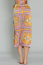 Load image into Gallery viewer, HIGH WAISTED WRAP SATIN MIDI SKIRT
