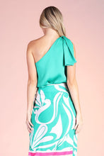 Load image into Gallery viewer, Hammered Satin One Shoulder Top
