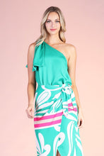 Load image into Gallery viewer, Hammered Satin One Shoulder Top
