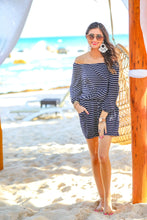 Load image into Gallery viewer, Laguna beach striped off the shoulder top
