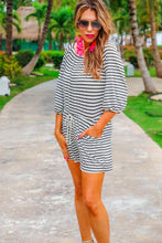 Load image into Gallery viewer, Laguna beach striped off the shoulder top
