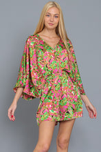 Load image into Gallery viewer, KIMONO SLEEVE ELASTIC WAISTED ROMPER
