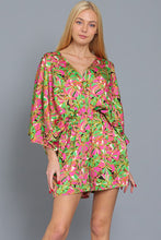 Load image into Gallery viewer, KIMONO SLEEVE ELASTIC WAISTED ROMPER
