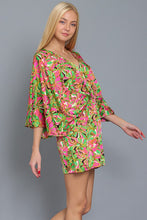 Load image into Gallery viewer, KIMONO SLEEVE ELASTIC WAISTED ROMPER
