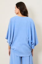 Load image into Gallery viewer, LINEN KIMONO TIE TOP
