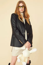 Load image into Gallery viewer, Faux Leather Blazer
