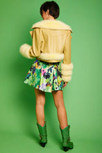 Load image into Gallery viewer, Multi Colored Faux Suede Floral Skirt
