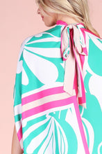 Load image into Gallery viewer, Sicilia Scarf Mock Neck Caftan Top
