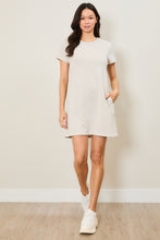 Load image into Gallery viewer, FRENCH TERRY TEE DRESS WITH POCKETS
