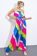 Load image into Gallery viewer, Blue Fuschia Jumpsuit
