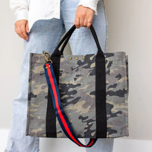 Load image into Gallery viewer, XL Madison Canvas Crossbody Tote
