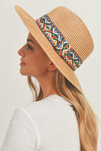 Load image into Gallery viewer, Aztec Band Panama Hat
