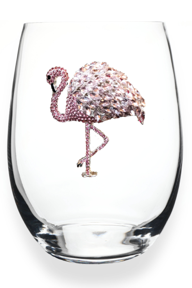 Flamingo Wine Glass