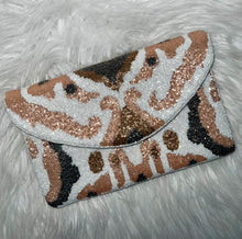 Load image into Gallery viewer, Nude Multi Beaded Clutch
