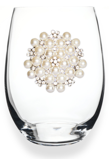 Pearl Diamond Wine Glass