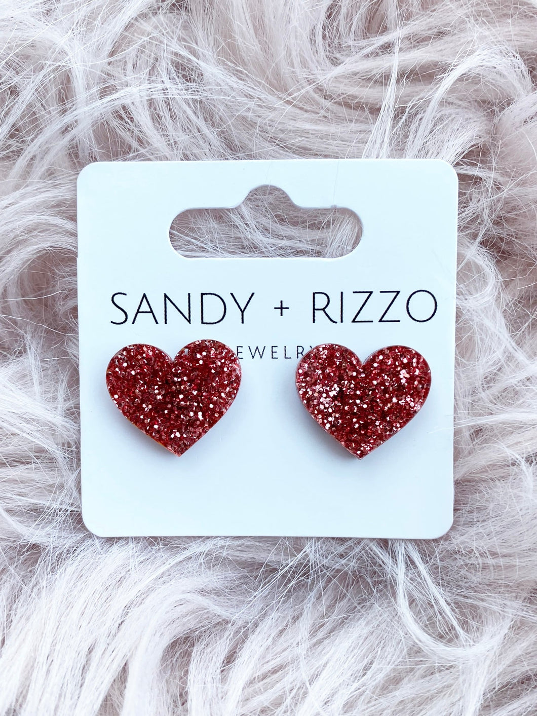 Rose Gold Heart Stud