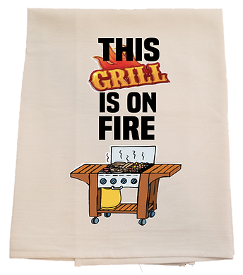 Tea Towel This Grill Is On Fire