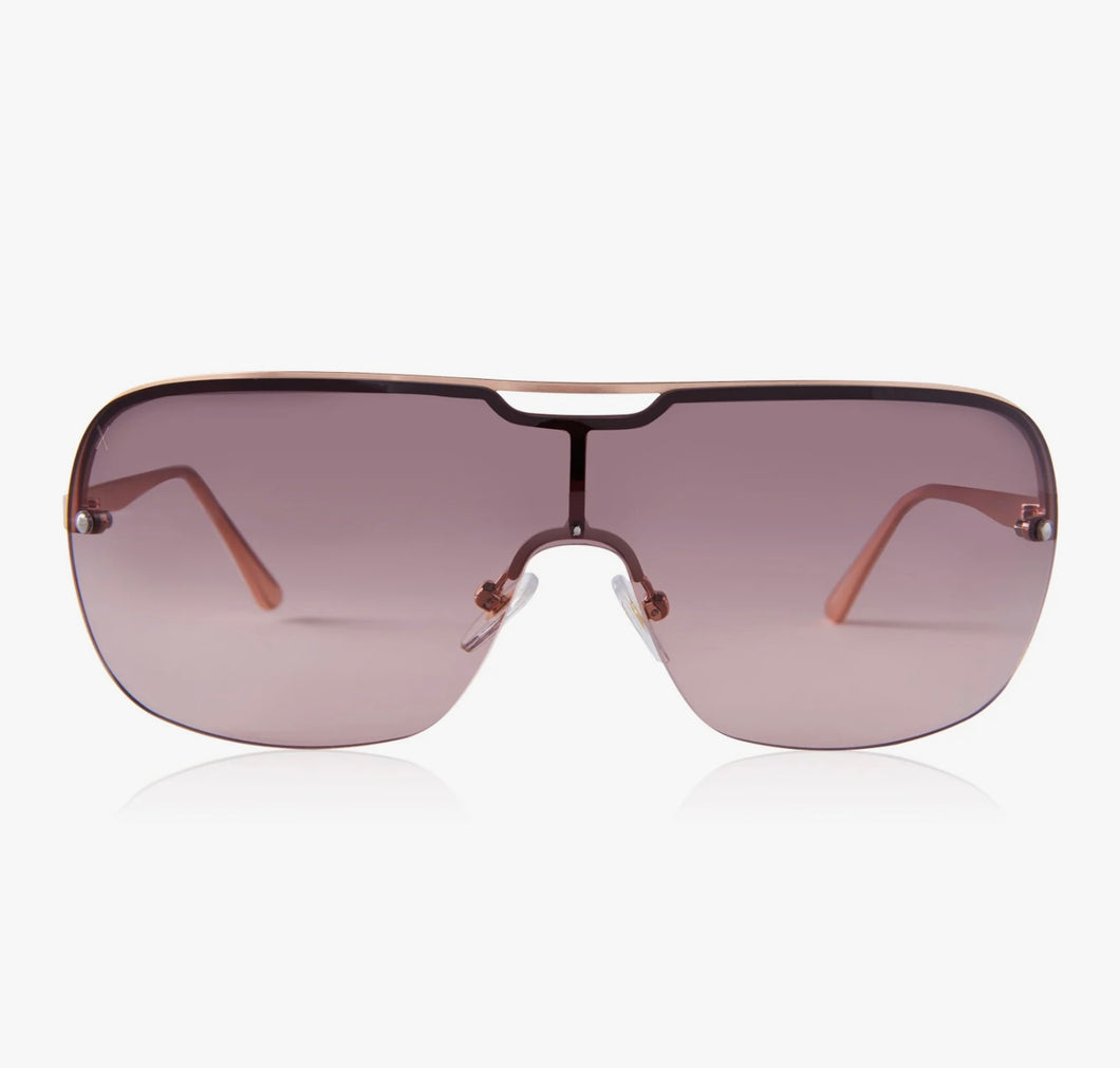 Wilshire Sunglasses - Brushed Rose Gold