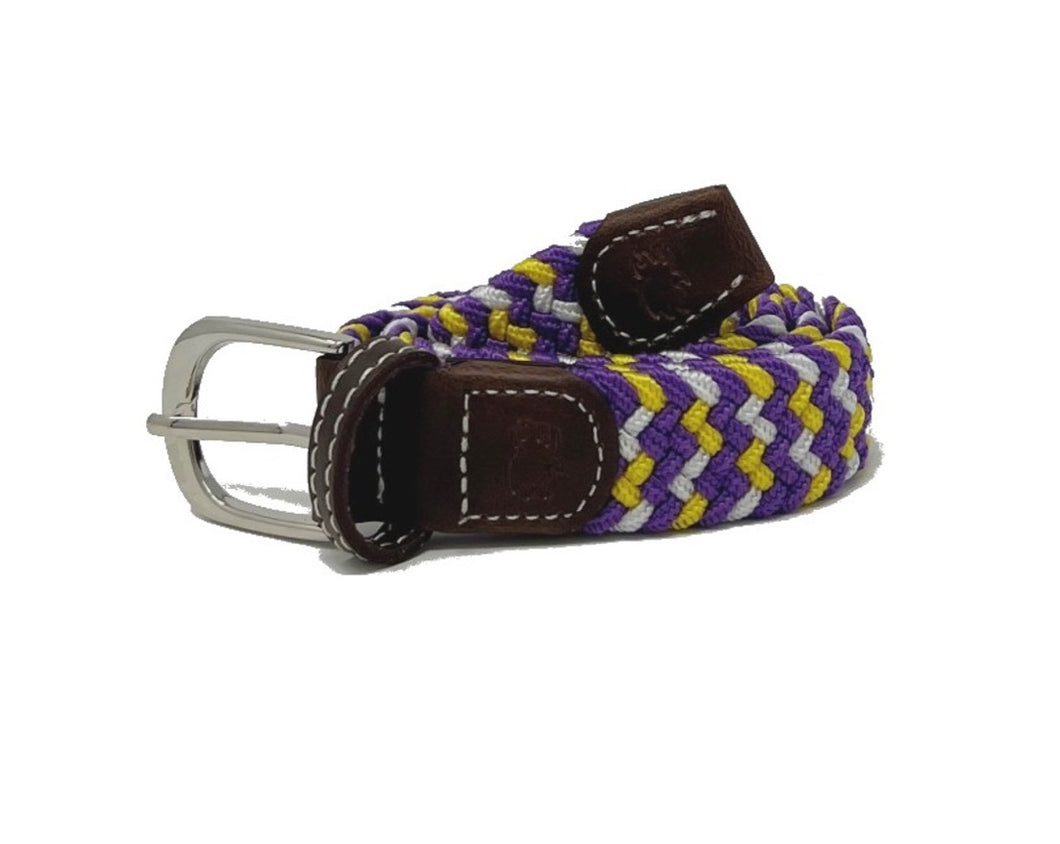 The Lil Nola Kids Tri-Color Woven Stretch Belt