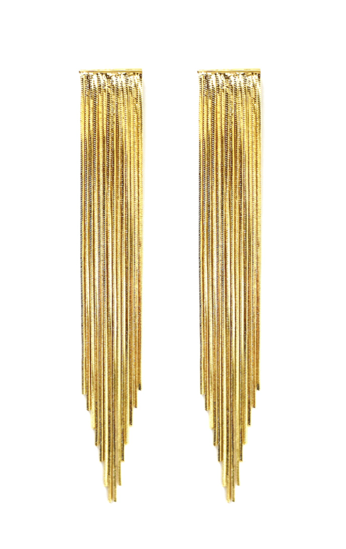 Rachel Gold Fringe Earrings