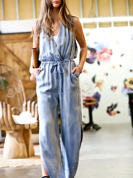 Light Denim Jumpsuit